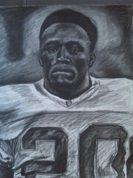 Barry Sanders by David Brundirks | ArtWanted.com