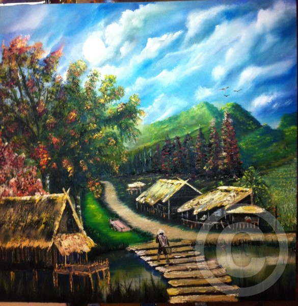 Village and the valley