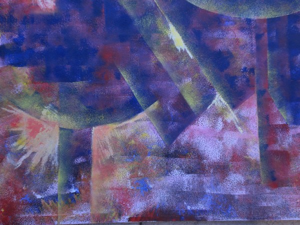 Blue banners