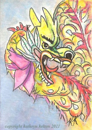Chinese Dragon ACEO