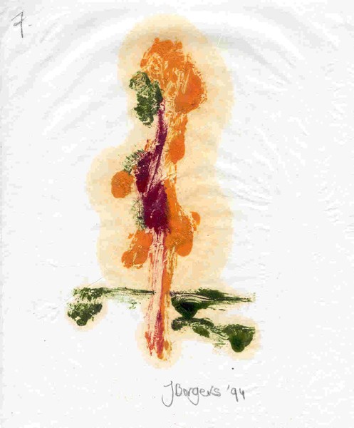 L' Homme en Jaune 7, Lithographie, 1994