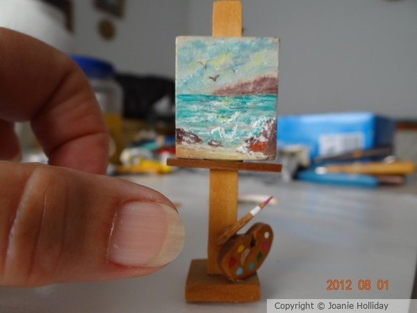 MINI PAINTING-OIL-FOR DOLL HOUSE.