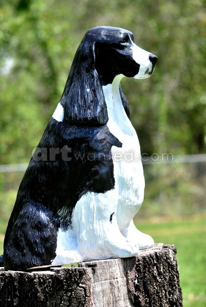 English Springer Spaniel large sculpture