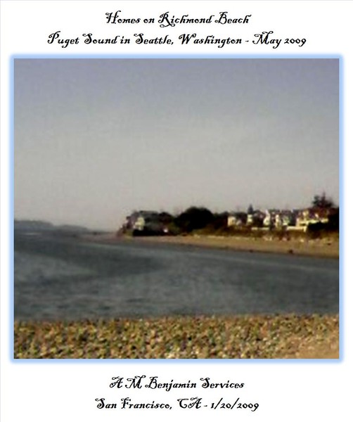 homes on Puget Sound, Seattle. WA