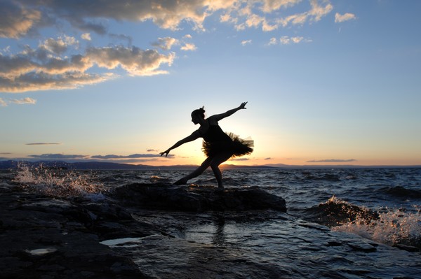 Ballerina at Sunset