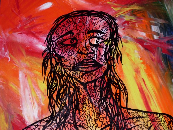 fearful woman