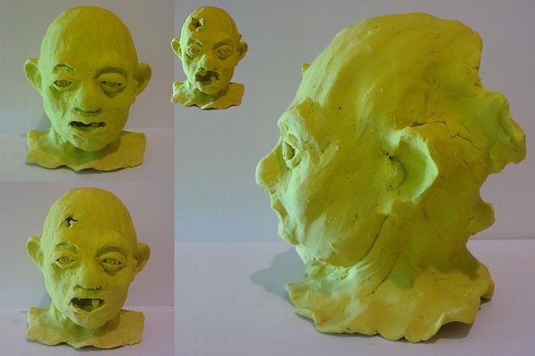 Gunshot woun clay sculptures (for short animation)