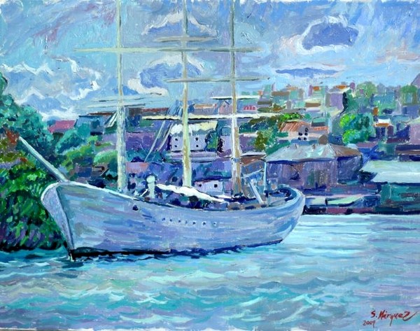 Sail boat in Stockholm