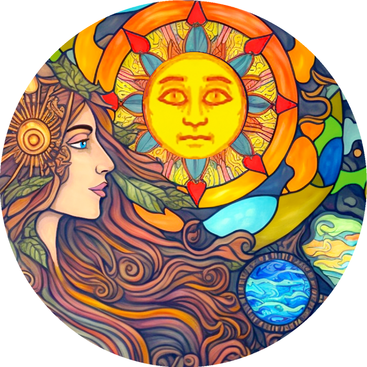 Lady of Leaves Awaits the Sun