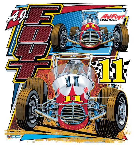 A. J. FOYT VINTAGE DESIGN BACK