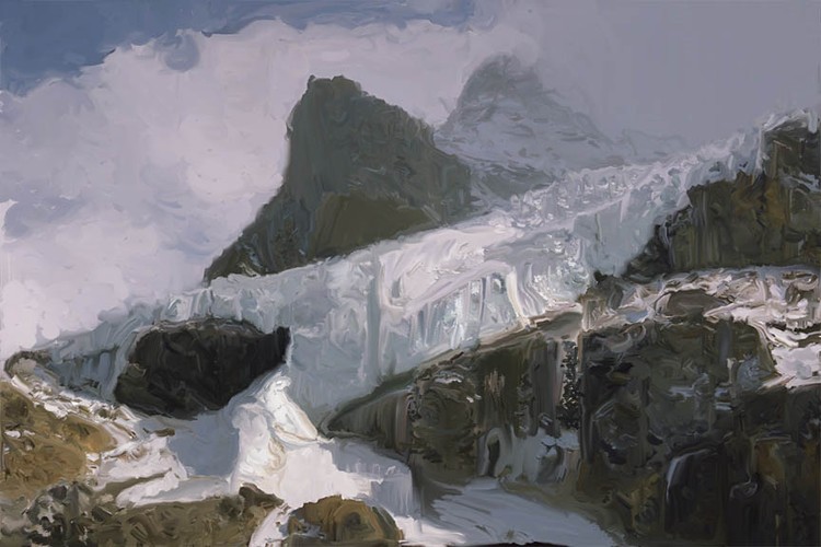 Athabaska Glacier Painting 72px