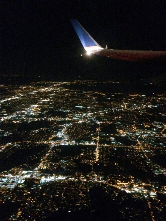 Flight into Newark