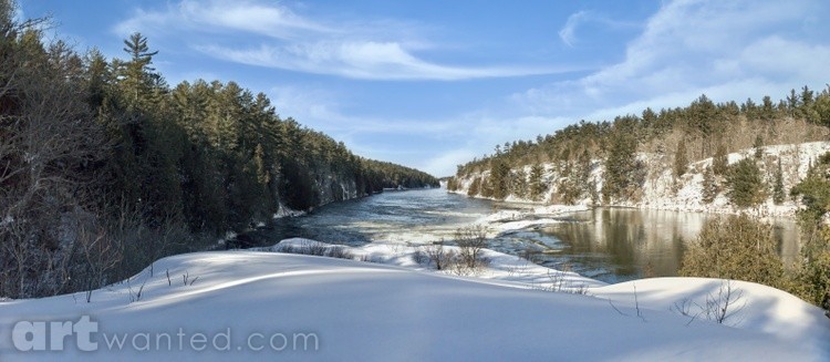 Fresh Snow at the River