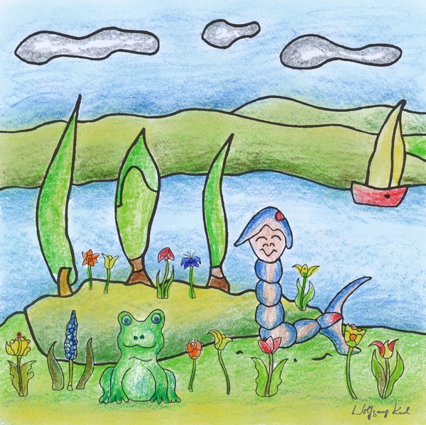 Wormy in Mainau Island