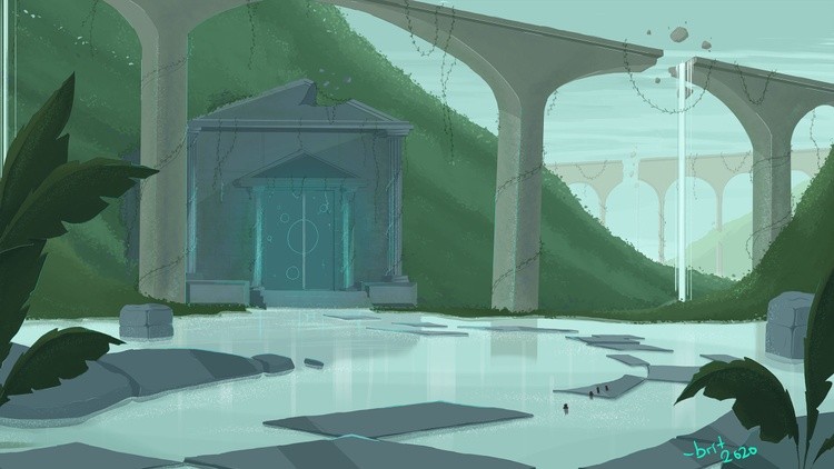 Waterfall Jungle Ruins