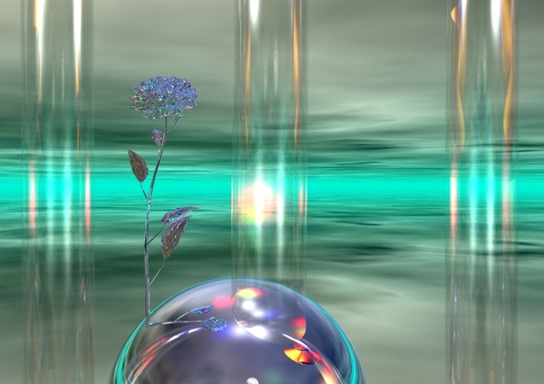 A flower grows...