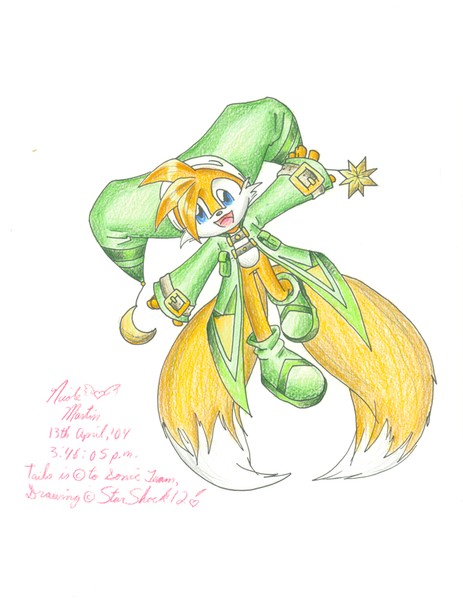 Tails in Jester Outfit