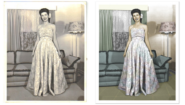Restored 1950's photo
