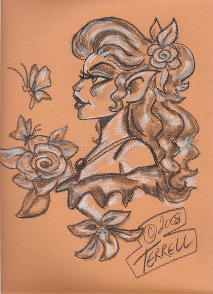 Elf Woman Sketch