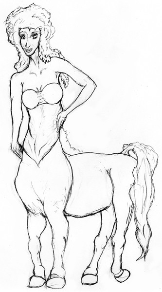 Curley haired centaur
