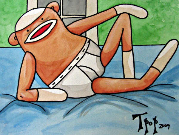Tighty Whitey Sock Monkey