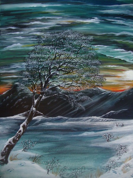 winter sunset