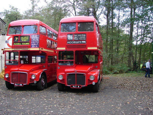two london buses no longer in use