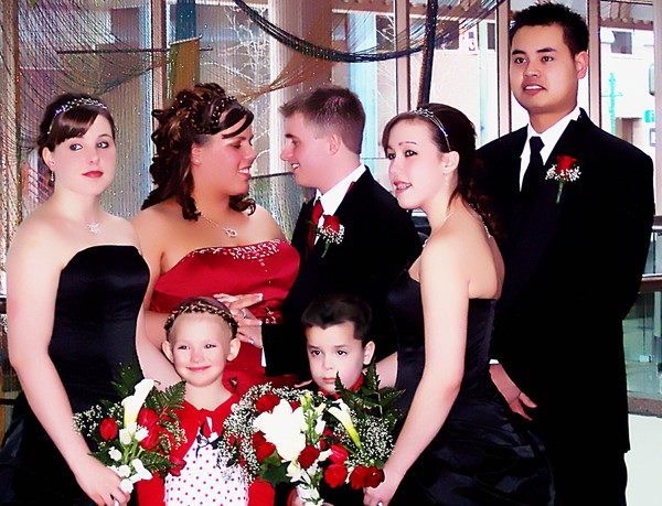 The Entire Wedding Party