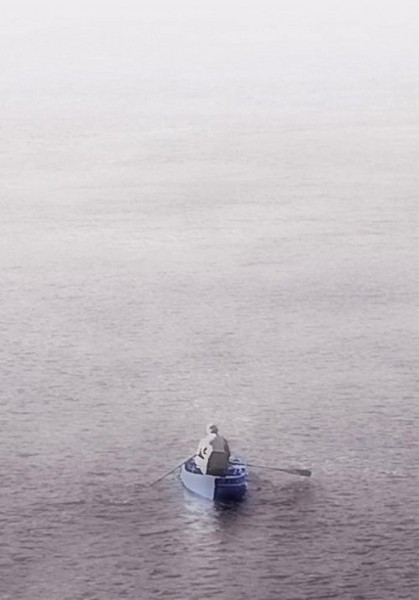 blue boat