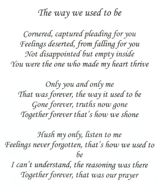 The way we used to be