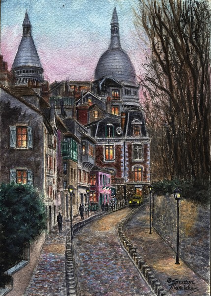 Montmartre Rue de l' Abreuvoir From Place Dalida