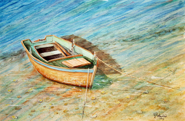 In shoal sea