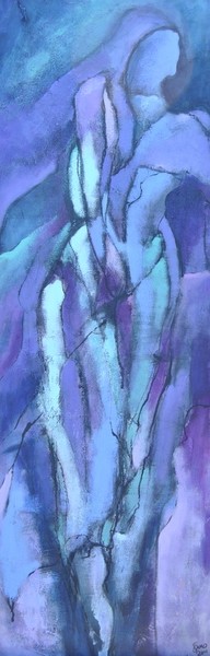 Woman in blue