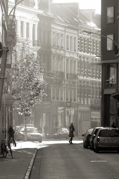 across the corner