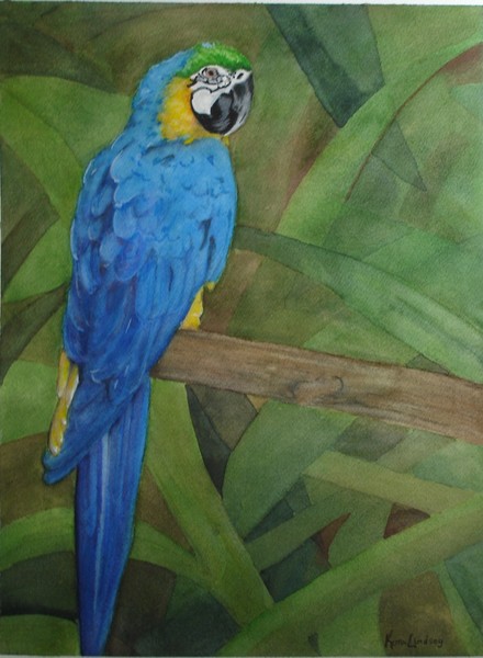 Parrot Series:  Cyan Blue
