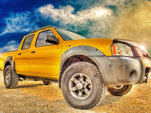 The Yellow Truck & sky