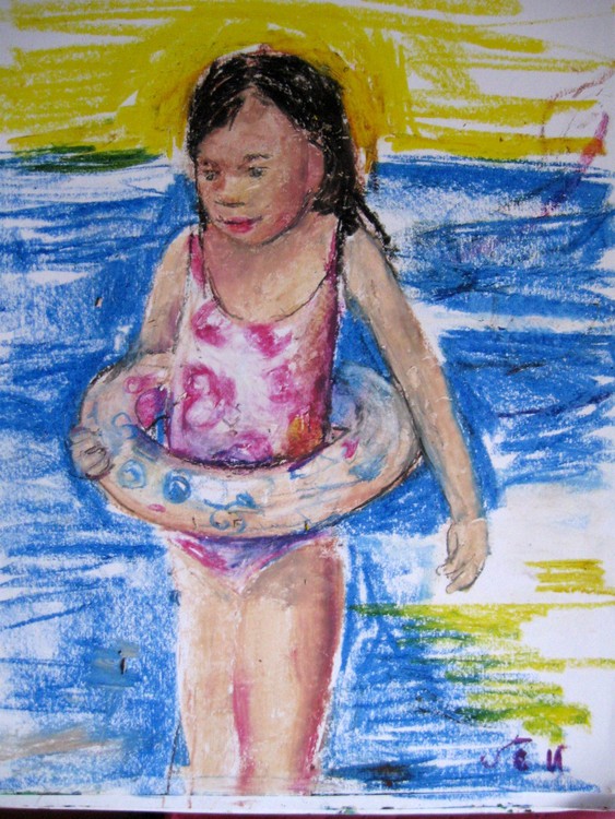 Swimmer girl-