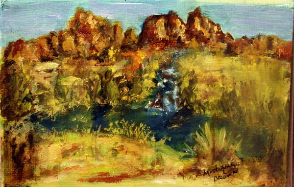 Landscape of Mountain Pond