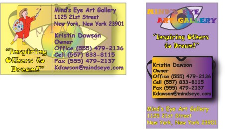Mind's Eye Business Card