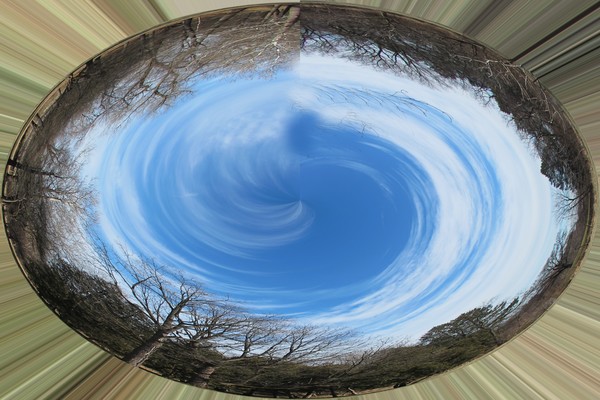 OVAL LANDSCAPE ABSTRACT