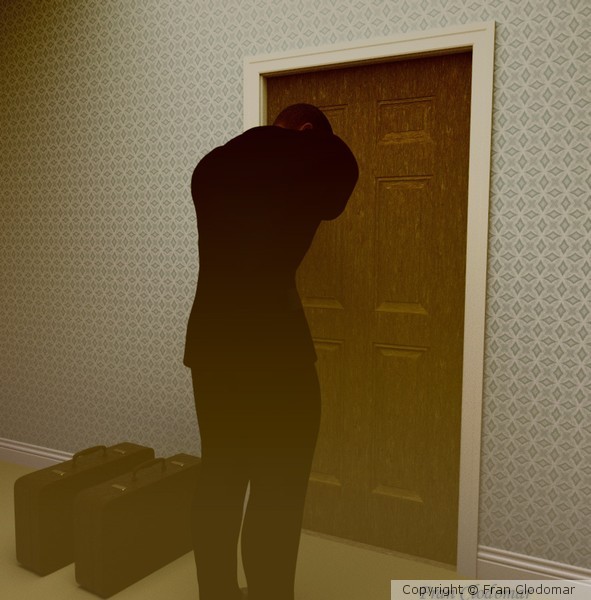 Standing Outside The Door