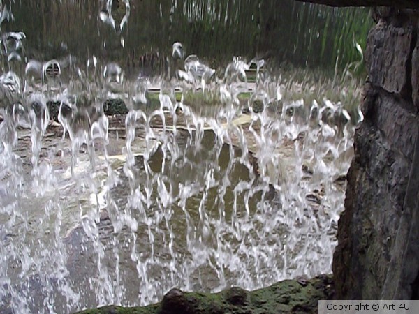 Newstead Abbey .. Behind the Waterfall