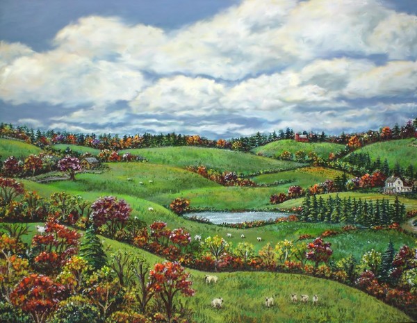Sheep in the Meadow