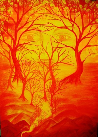 Is there anybody out there 77x55cm