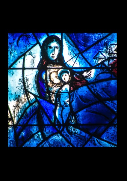 Detail from Chagall Window at All Saints Tudeley K