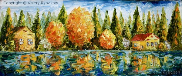 Knife oil painting: 