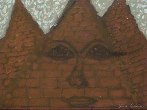 Three Pyramids With A Face