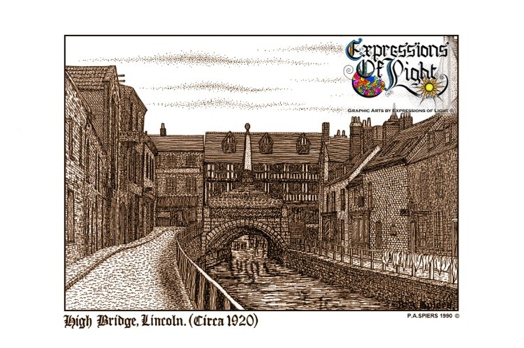 ExpoLight-Graphic-Arts-Lincoln-City-High-Bridge-1990-0001 (Pen-&-Ink-Sepia-SP)