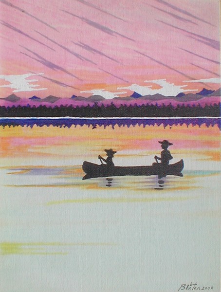 placid lake canoe trip