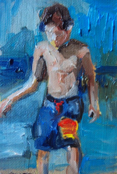 Art print aceo oil painting miniature sketch 
